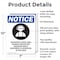 Signmission Hazardous Noise Area OSHA Notice Sign, Aluminum, 7in W x 10in L, 2PK OS-2PACK-NS-A-710-V-13323 - alternate 3